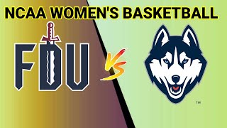 Fairleigh Dickinson Knights vs UConn Huskies  20242025 NCAA Womens Basketball Live Score [upl. by Theadora]