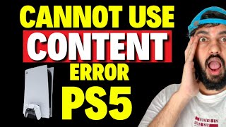 How to Fix Cannot Use Content Error on PS5 amp Restore Licenses [upl. by Nosneb]