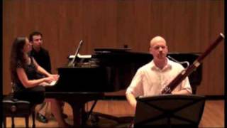 Sonata for Bassoon and Piano mvts 1 and 2 by John Steinmetz [upl. by Scibert]