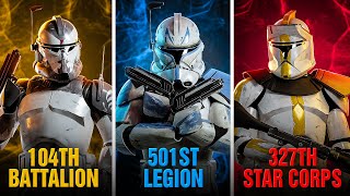 EVERY SINGLE Clone Trooper BattalionLegionCorps Explained [upl. by Gehman]