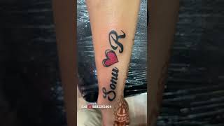 Soni nam R Name tattoo [upl. by Atterbury]