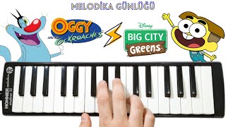 GREENLERİN BÜYÜKŞEHİR MACERASI ⚡ OGGY VE HAMAMBÖCEKLERİ  Melodika Günlüğü [upl. by Werra]