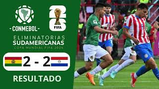 BOLIVIA VS PARAGUAY  ELIMINATORIAS MUNDIAL 2026  Jornada 12 [upl. by Luby585]