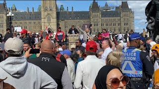 Hundreds attend LGBTQ2S protests and counterprotests in Ottawa [upl. by Aibar157]