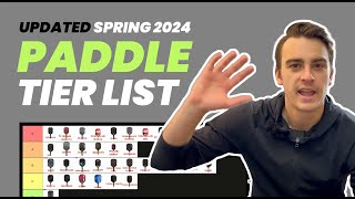 Our NEW Pickleball Paddle Tier List for Spring 2024  Rackets amp Runners [upl. by Jewett]