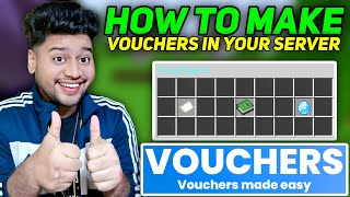 How To Add Vouchers in Your Minecraft Server  Vouchers Plugin Minecraft  Voucher Plugin Tutorial [upl. by Hubbard]