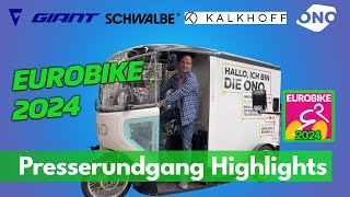 EUROBIKE 2024 Auftakt  Highlights vom Presserundgang [upl. by Zerdna971]