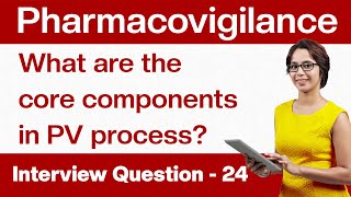 Pharmacovigilance Interview Questions What are the core components in the PV process Q24 [upl. by Acina]