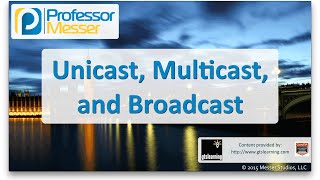 Unicast Multicast and Broadcast  CompTIA Network N10006  18 [upl. by Brufsky]