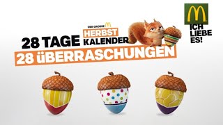 28 Tage super Deals 🍔 McDonalds Herbst Kalender [upl. by Emilie]