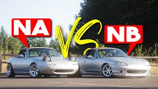 THE BEST MIATA NA Vs NB [upl. by Catlee]