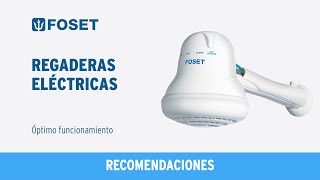 Recomendaciones para el óptimo funcionamiento de Regaderas eléctricas FOSET [upl. by Arber342]