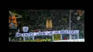 Desperados 1999 Dortmund Aktion beim Pokalspiel gegen Bremen [upl. by Ahsikram]