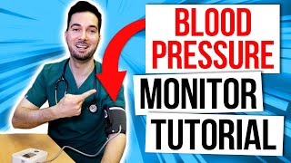 How to use a blood pressure monitor at home and cuff [upl. by Acimat]