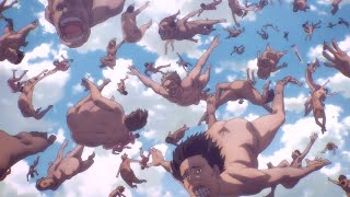 OMG A Rain Of Mindless Titans Attack Beast Titan Destroys A Whole Fleet  Attack On Titan Season 4 [upl. by Nitas]