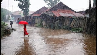 Enough with the sound of heavy rain and thunder to sleep better 99 sleep in 5 minutes [upl. by Shaum198]