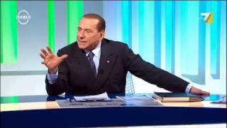 BERLUSCONI A LA7 quotSE NON VI HO DISTURBATO TROPPO INVITATEMI ANCORAquot [upl. by Hachmann]