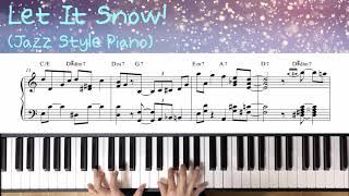 Let it snow  Jazz Christmas Carol 재즈 크리스마스 캐롤  Piano Cover 피아노 커버  Piano Sheet Music 피아노 악보 [upl. by Kieffer]