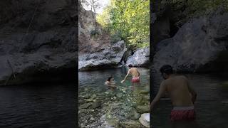 Dondurucu soğukta yüzdük🥶 kazdağları kamp camping keşfet travel [upl. by Georgie]