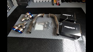 MBRP Armor Pro 25quot AxleBack 2022 WRX Unboxing amp Weight [upl. by Irabaj996]