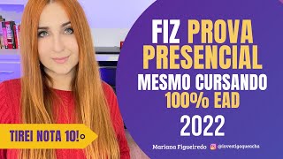 PROVA PRESENCIAL fazendo faculdade 100 EAD  Como estudei para TIRAR 10  marianafigueiredov [upl. by Leikeze]