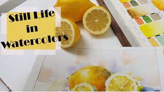 Still life watercolor tutorial [upl. by Jalbert995]