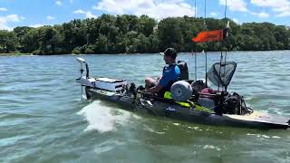 Hobie outback motor guide [upl. by Redienhcs]