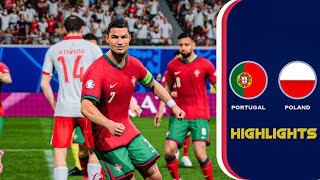 PORTUGAL VS POLAND MATCH HIGHLIGHTS UEFA NATIONAL LEAGUE [upl. by Haden]