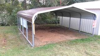 Regular Style Roof metal carport at Scotts Carports [upl. by Eyoj]