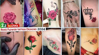 20 Rose flower tattoo designs 2024  rose tattoo  tattoo for women  tattoos for Girls  tattoo [upl. by Lunetta321]