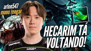 PICK SURPRESA PARA A FINAL LOUD CROC DE HECARIM E ARLON MONO RENGAR [upl. by Kal]