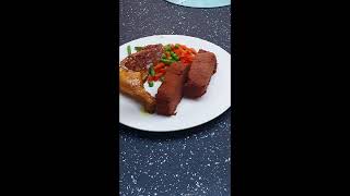 EAT LENTIL LOAF AS FULL MEAL WITH ROAST CHICKEN AND VEGETABLES [upl. by Nylednarb109]