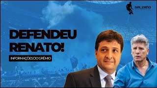 GRÊMIO PRESIDENTE SE MANIFESTA SOBRE POLÊMICA  PROPÔS DISCUSSÃO  TIME CONTRA O OPERÁRIO [upl. by Carthy]