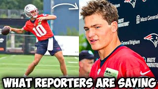 How Drake Maye Is Looking At Patriots Training Camp [upl. by Marnia]