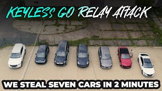 Keyless Go Relay Attack We Steal Seven Cars In Two Minutes [upl. by Nanor]