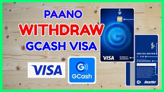 GCash Visa Card Withdraw How to Withdraw GCash Card VISA How much Fees [upl. by Norej]