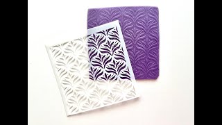 Polymer Clay Stenciling with Texture Sheets [upl. by Nwahser]