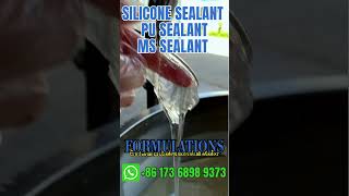 SEALANT PRODUCTION PROCESS SEALANTS FORMULATIONSRECIPESILICONE SEALANTMS SEALANTPU SEALANT [upl. by Jamila430]