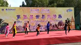 Nanjing medical university Freshers dance in multicultural exhibition nanjingmedicaluniversity [upl. by Ernaline]