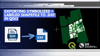 Exporting Symbolized  Labeled Shapefile to DXF in QGIS [upl. by Neirda781]