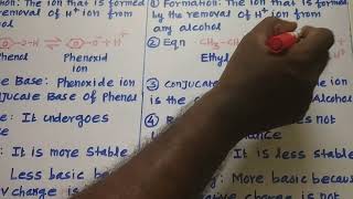 Difference between phenoxide ion and alkoxide ion [upl. by Henry]