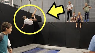 😂FUNNY TRAMPOLINE PARK FAILS 😱 [upl. by Clementia24]