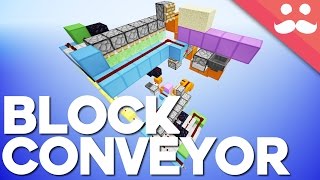 Minecraft Mega Vertical Block Conveyor Belt Day 10 [upl. by Haneekas]