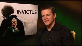 Matt Damon Invictus interview [upl. by Sulienroc]