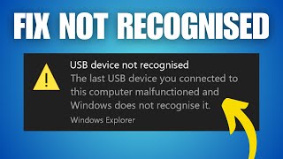 How To Fix USB Device Not Recognised In Windows 11 [upl. by Nylitak]