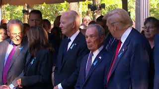 Biden Harris Trump and Vance attend 911 ceremony in New York [upl. by Dail]