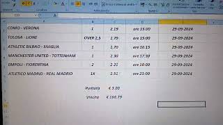 Pronostici Serie A e calcio internazionale 2829 settembre 2024 [upl. by Nytsrik609]