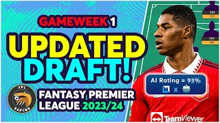 MY CURRENT FPL DRAFT  Fantasy Premier League Tips 202324 [upl. by Hume231]