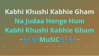 Karaoke Kabhi Khushi Kabhie Gham [upl. by Jeavons885]