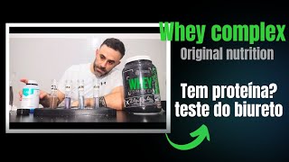 WHEY COMPLEX ORIGINAL NUTRITION  É CONFIÁVEL [upl. by Eilrebma]